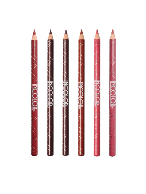 

INCOLOR Set Of 6 Intense Longwear Lip Pencil, Multi
