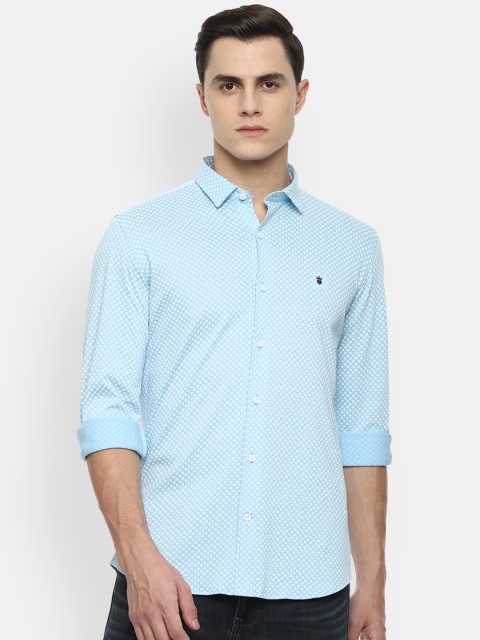 

Louis Philippe Sport Men Blue & White Slim Fit Printed Casual Shirt