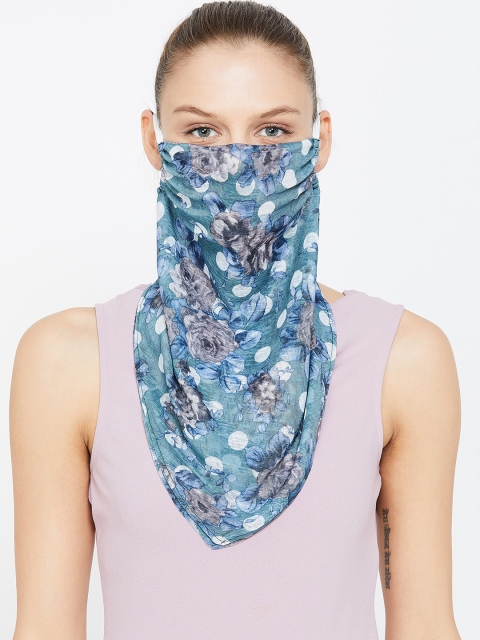 

Ginger by Lifestyle Women Green Printed 2-Ply Reusable Cloth Mask
