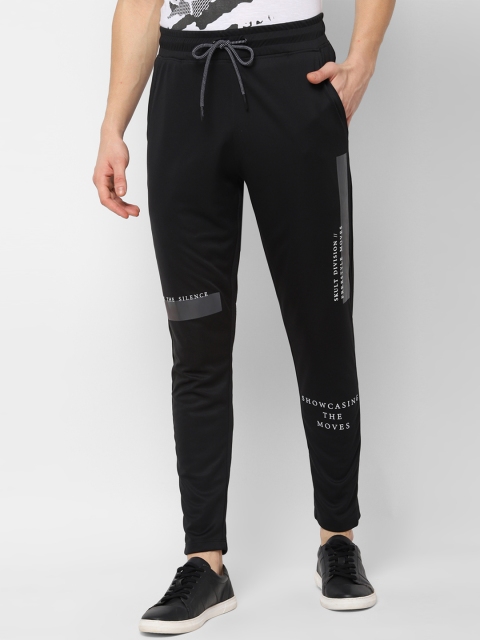 

SKULT by Shahid Kapoor Men Black Solid Slim-Fit Track Pants