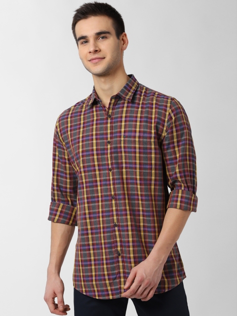 

Peter England Casuals Men Multicoloured Slim Fit Checked Casual Shirt, Multi