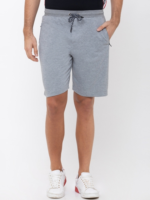 

Globus Men Grey Solid Regular Fit Regular Shorts