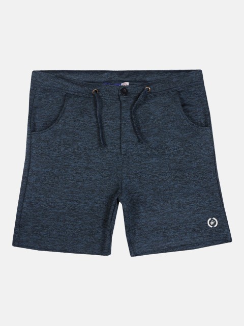 

Lil Tomatoes Boys Navy Blue Solid Regular Fit Regular Shorts