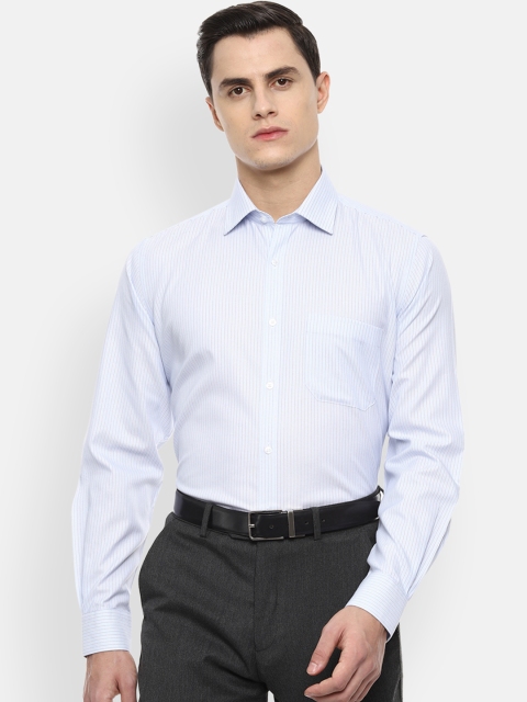 

Van Heusen Men Blue Regular Fit Striped Formal Shirt