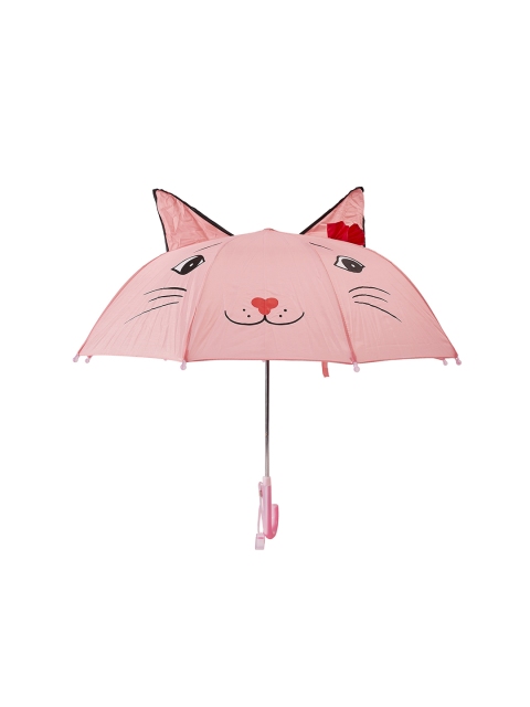 

Toniq Kids Kids Pink & Black Printed Meow Cat Umbrella