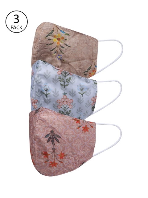

Be Indi Unisex Pack Of 3 Reusable 3-Ply Outdoor Mask, Pink