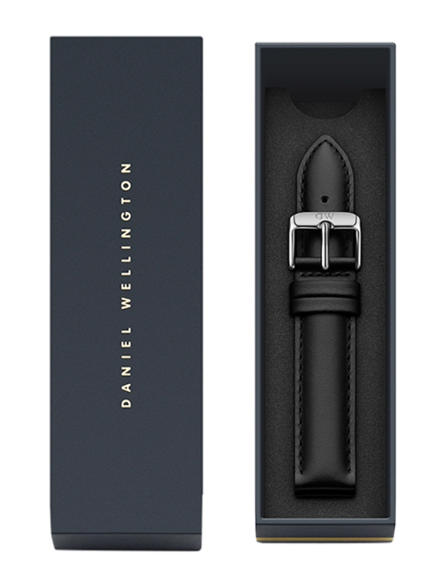 

Daniel Wellington Unisex Classic Sheffield Black Leather Watch Strap