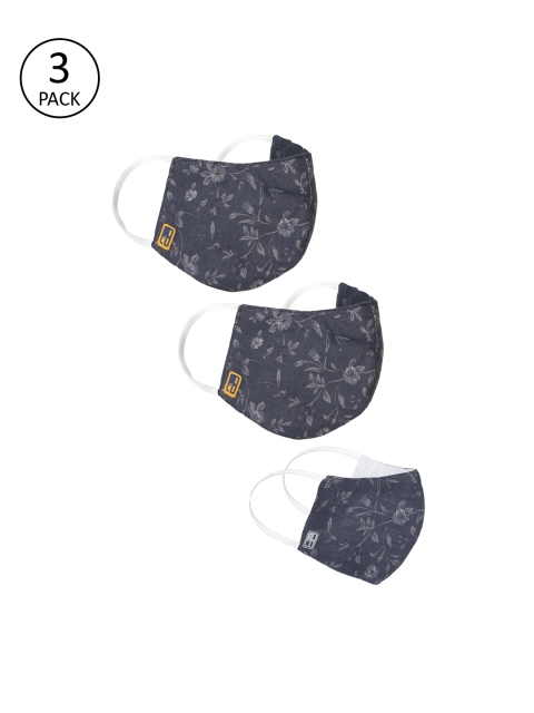 

Balista Unisex Pack of 3 Pcs Navy Blue & White Reusable 4-Ply Protective Outdoor Masks