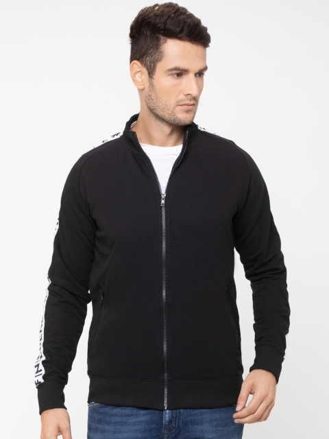 

Globus Men Black Solid Sweatshirt
