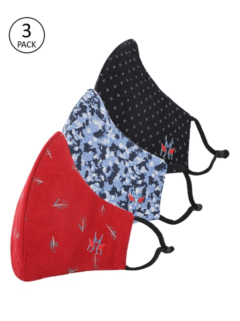 

Crimsoune Club Unisex Pack Of 3 Reusable 6-Layer Protective Outdoor Masks, Multi