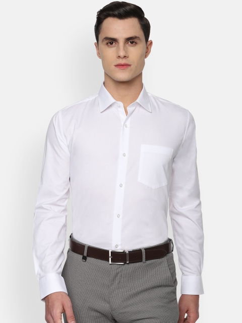 

Van Heusen Men White Slim Fit Solid Formal Shirt