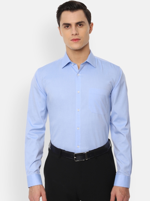 

Van Heusen Men Blue Regular Fit Solid Formal Shirt