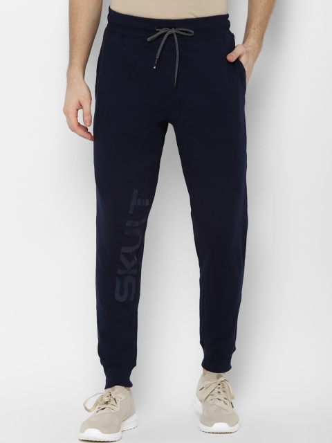 

SKULT by Shahid Kapoor Men Navy Blue Solid Slim-Fit Joggers