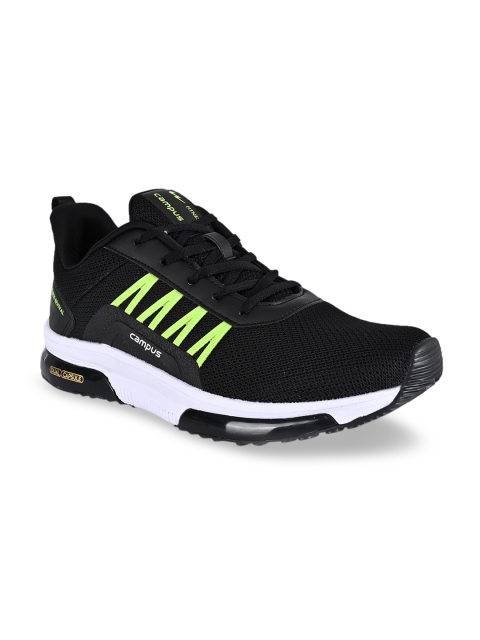 

Campus Men Black Mesh Running Shoes