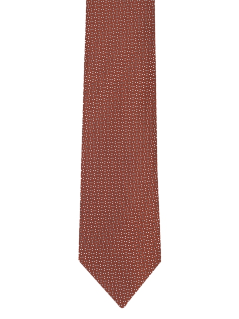

Louis Philippe Brown Woven Design Broad Tie