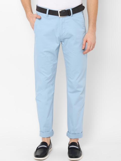 

Allen Solly Men Blue Regular Fit Solid Regular Trousers