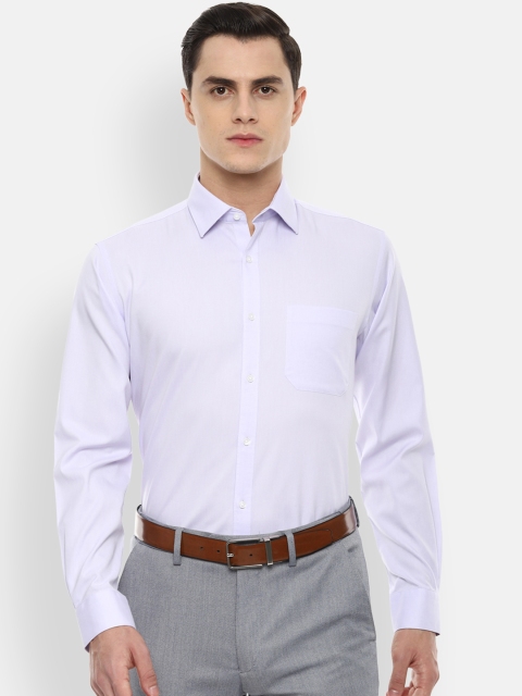 

Van Heusen Men Lavender Regular Fit Solid Formal Shirt