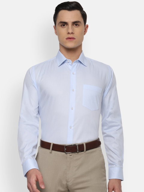 

Van Heusen Men Blue Slim Fit Self Design Formal Shirt