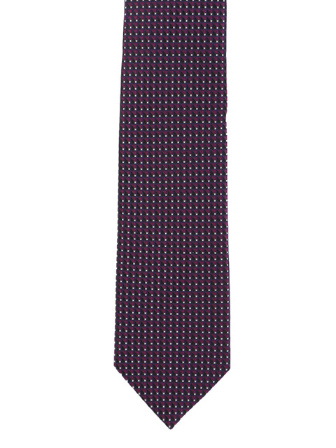 

Louis Philippe Purple Woven Design Broad Tie