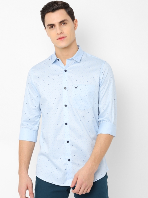 

Allen Solly Men Blue Slim Fit Printed Casual Shirt