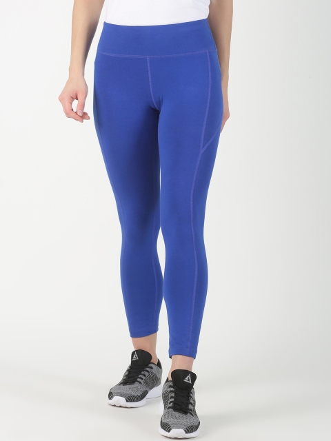 

Soul Space Women Blue Solid Snug-Fit Tights