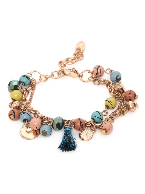 

Chumbak Multicoloured Metal Charm Bracelet, Multi