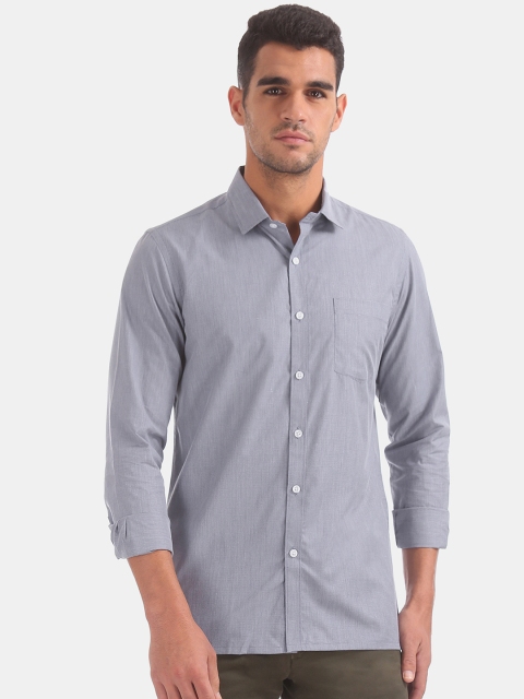 

Excalibur Men Blue Regular Fit Checked Formal Shirt