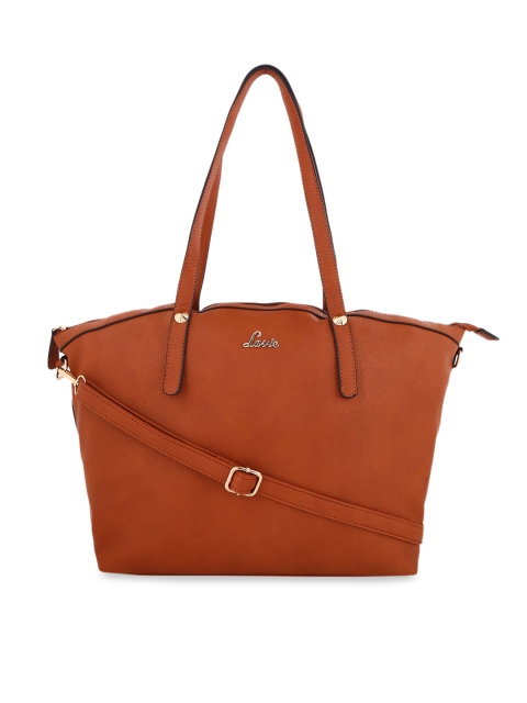 

Lavie Brown Solid Tote Bag