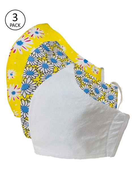 

Sera Adults Pack Of 3 3-Ply Reusable Cloth Masks, Multi