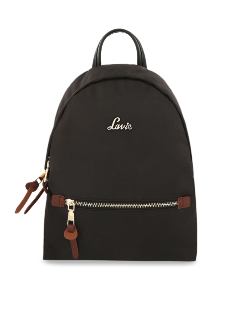 

Lavie Women Black Solid Backpack