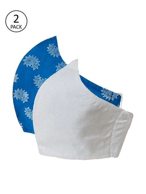 

Sera Unisex Pack Of 2 Printed 3-Ply Cloth Mask, Multi
