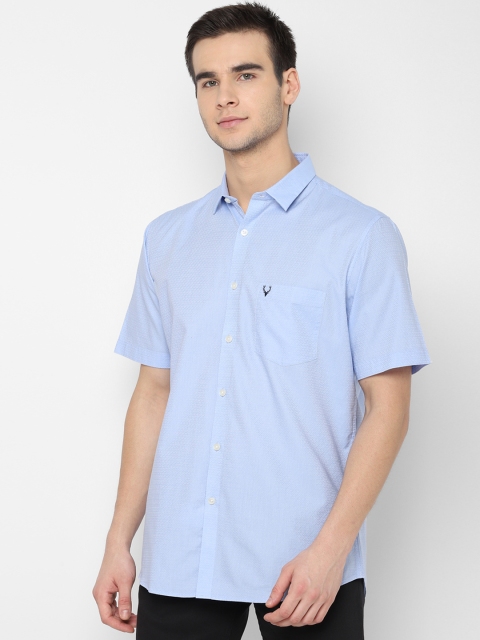 

Allen Solly Men Blue Slim Fit Self Design Casual Shirt