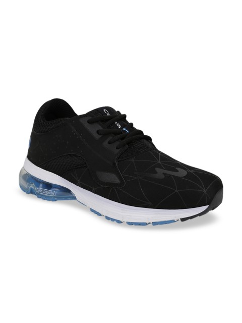 

Campus Men Black Mesh GLARE Running Shoes