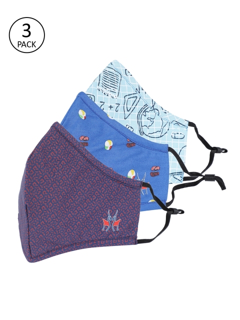 

Crimsoune Club Unisex Pack Of 3 6-Ply Reusable Protective Outdoor Masks, Multi