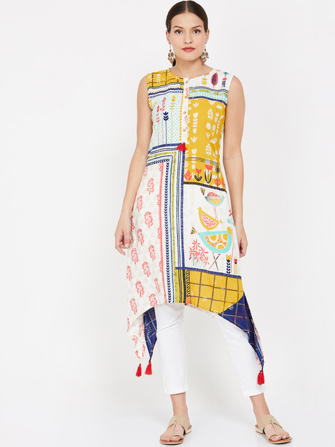 

Colour Me by Melange Women Multicoloured Floral Print Straight Kurta, Multi