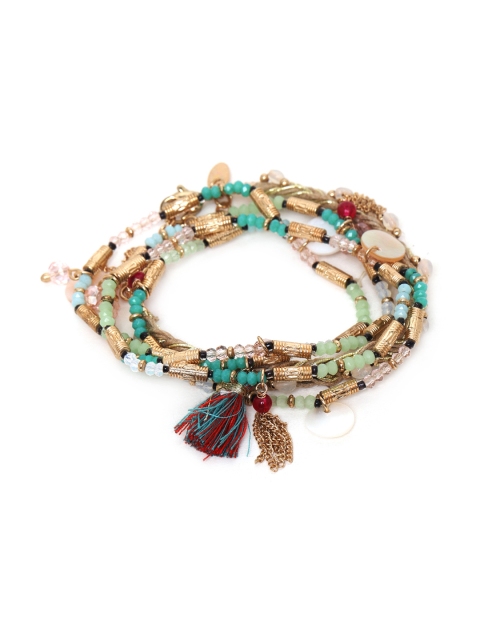 

Chumbak Multicoloured Metal Elasticated Bracelet, Multi