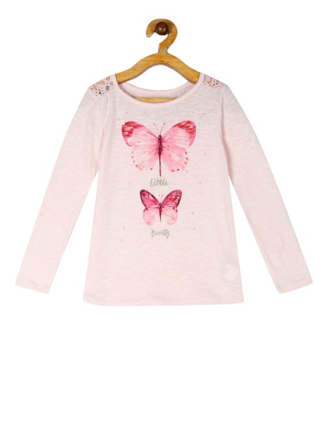 

The Childrens Place Girls Pink Embellished Pullover