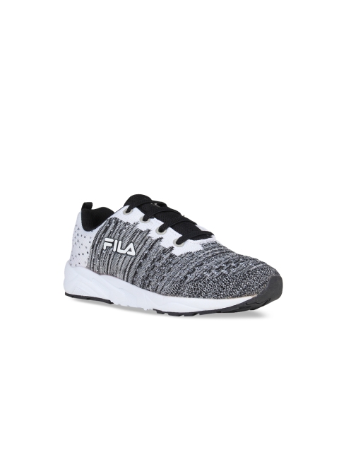 

FILA Unisex Kids Grey Woven Design Sneakers