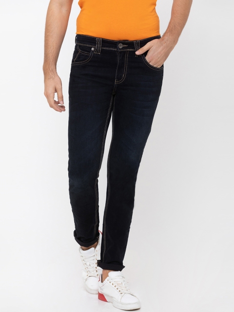 

Globus Men Black Skinny Fit Mid-Rise Clean Look Jeans
