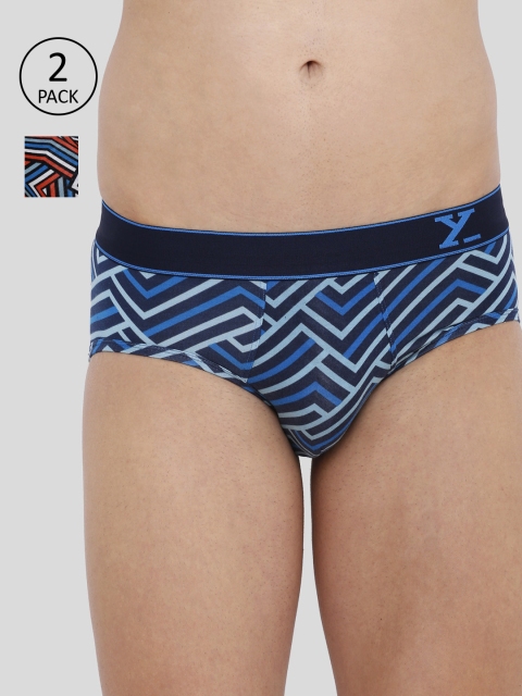 

XYXX Men IntelliSoft Antimicrobial Micro Modal Pack of 3 Linea Briefs XYBRF2PCKN302, Blue