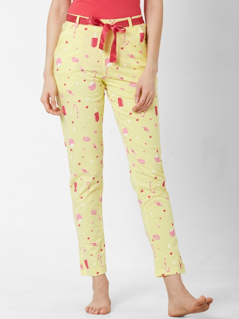 

Sweet Dreams Women Yellow Popsicle Print Lounge Pants