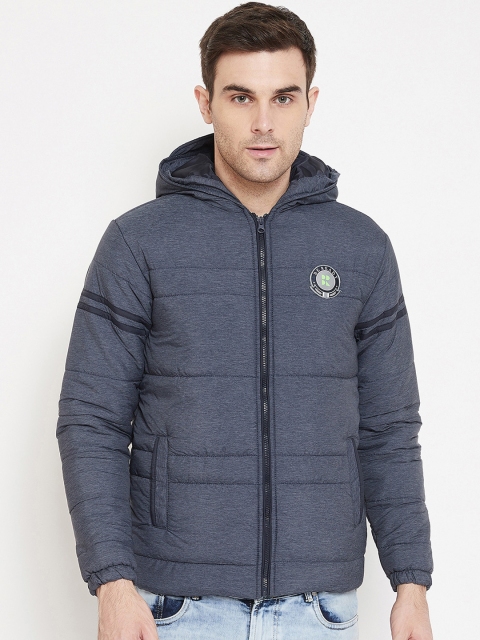 

PERFKT-U Men Navy Blue Solid Lightweight Padded Jacket