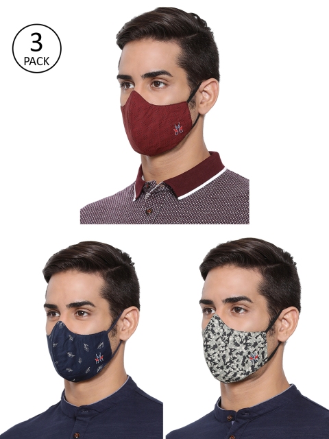 

Crimsoune Club Unisex Pack Of 3 6 Ply Protective Outdoor Mask, Multi