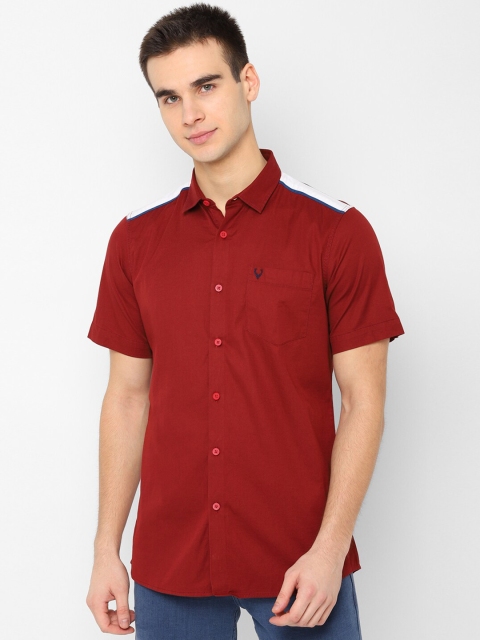 

Allen Solly Sport Men Maroon Regular Fit Solid Casual Shirt