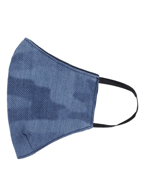 

Pepe Jeans Unisex Blue Camo Printed 3-Ply Cloth Mask