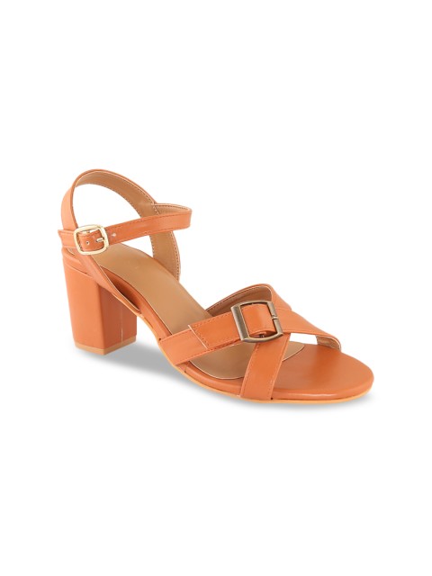 

Siendo Desi Women Tan Brown Solid Block Heels