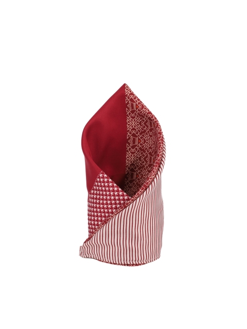 

Louis Philippe Men Maroon Printed Pocket Square