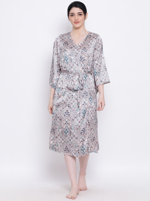 

Oxolloxo Grey Printed Nightdress