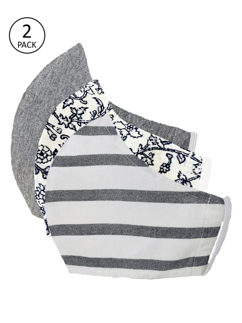 

Sera Unisex Pack of 3 Pcs White & Grey Reusable 3-Ply Protective Outdoor Masks
