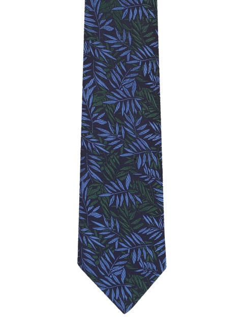 

Louis Philippe Men Navy Blue Printed Broad Tie